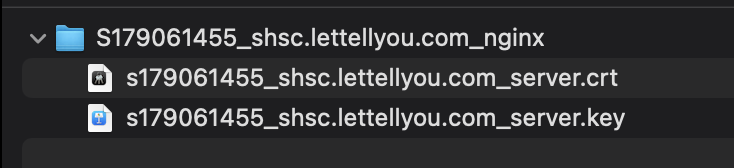 Nginx证书压缩包文件